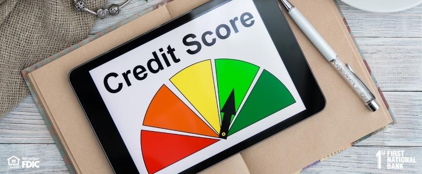 Good or bad credit score banner