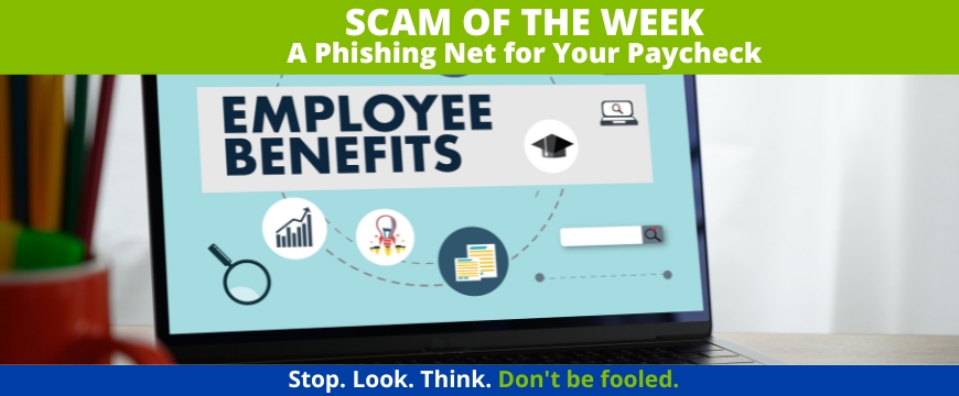 Recent Scams Article: A Phishing Net for Your Paycheck
