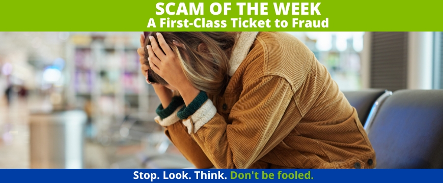 Recent Scams Article: A First-Class Ticket to Fraud