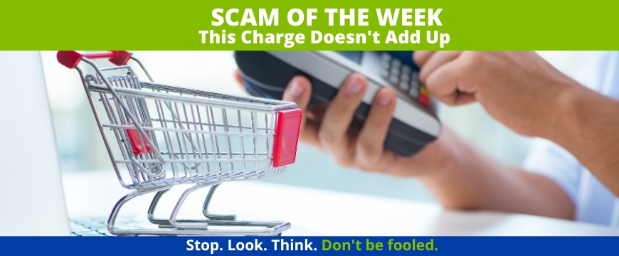 Recent Scams Article: This Charge Doesn't Add Up