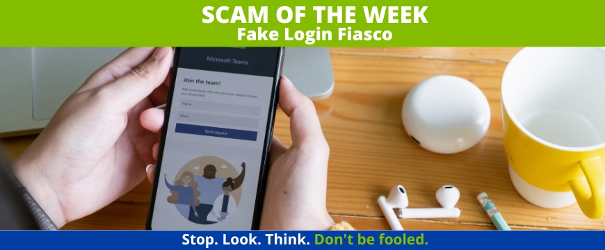 Recent Scams Article: Fake Login Fiasco