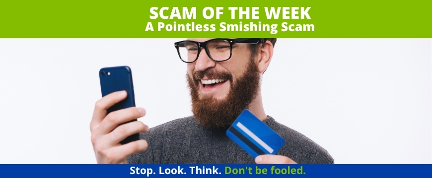 Recent Scams Article: A Pointless Smishing Scam