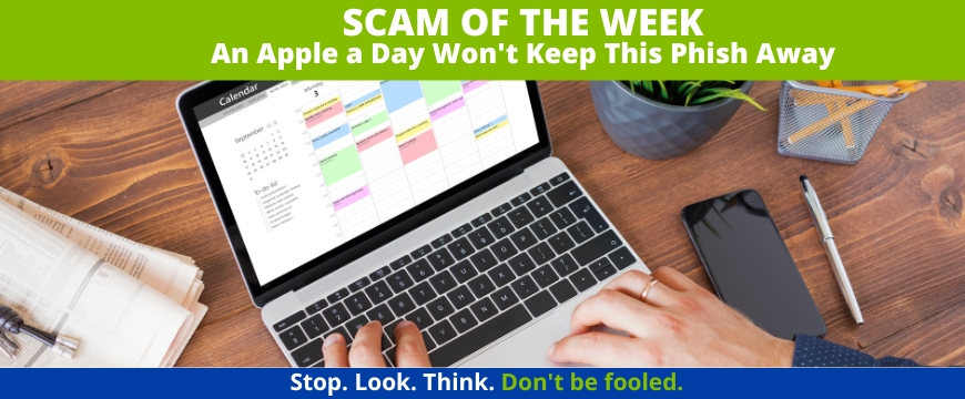 Recent Scams Article: An Apple a Day Won't Keep This Phish Away