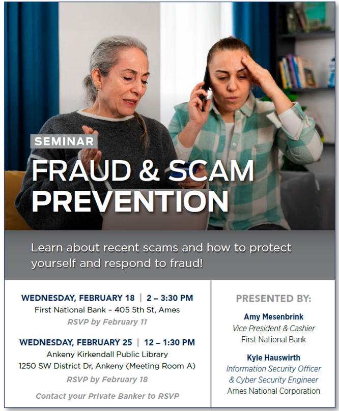 Fraud & Scam Prevention Invite