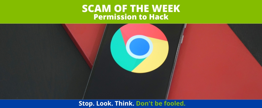 Recent Scam Article: Permission to Hack