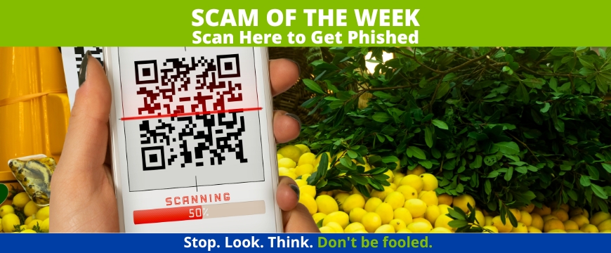Recent Scams Article: Scan Here to Get Phished