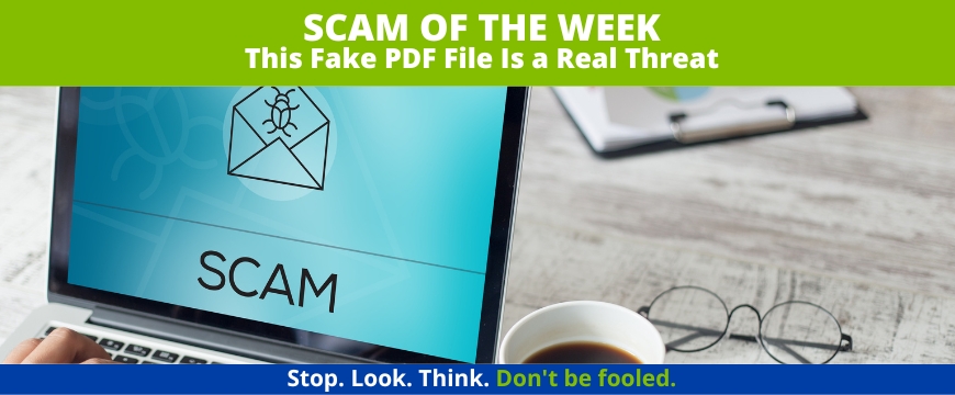 Recent Scams Article: This Fake PDF File Is a Real Threat