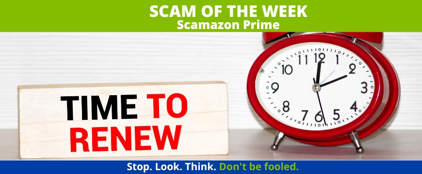 Recent Scams Article: Scamazon Prime