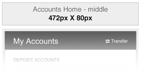 Accounts Home Top Right