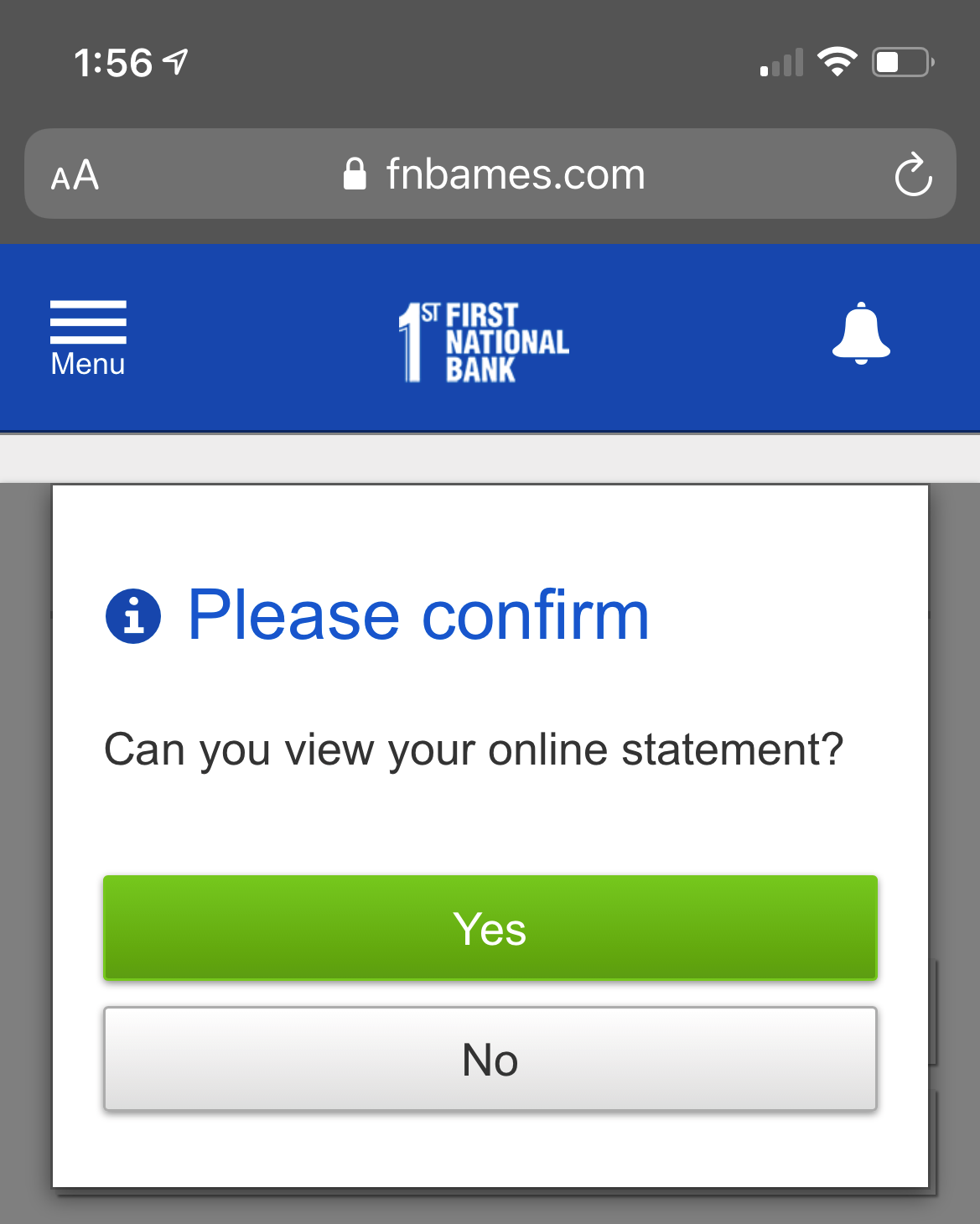 confirm mobile