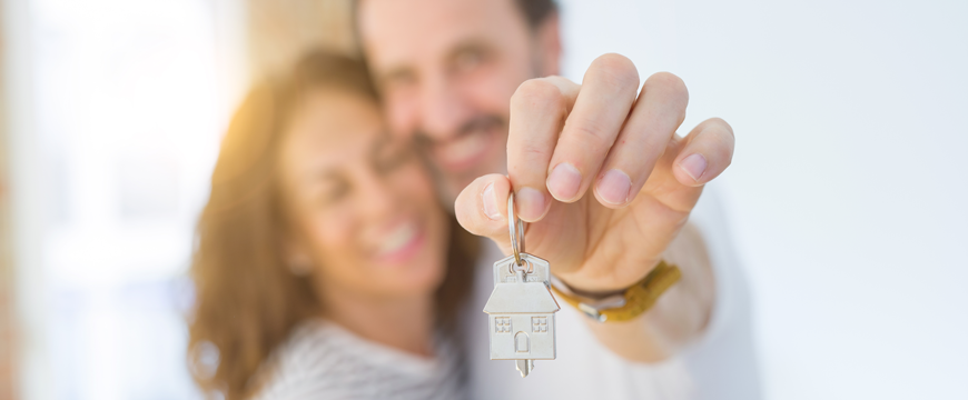 Couple with House Keys