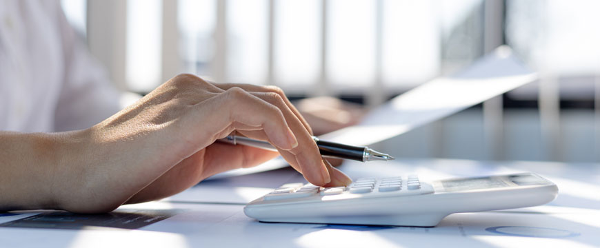 Person Working on Finances