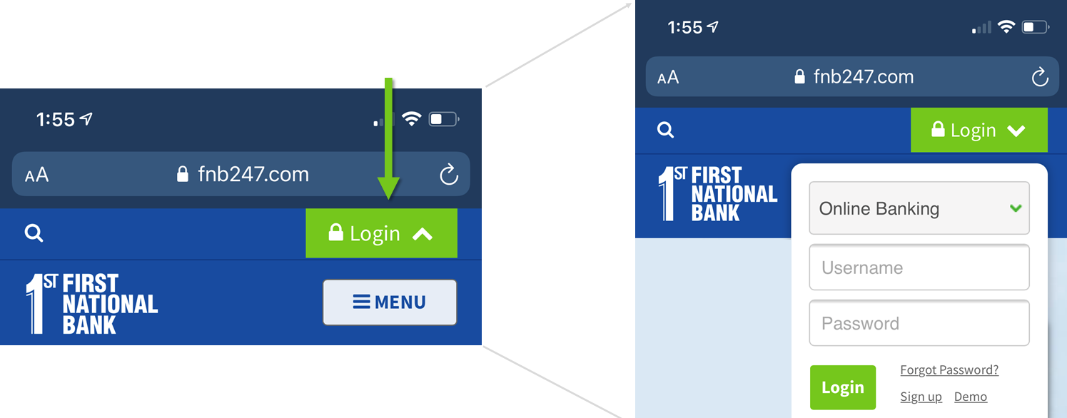 mobile login
