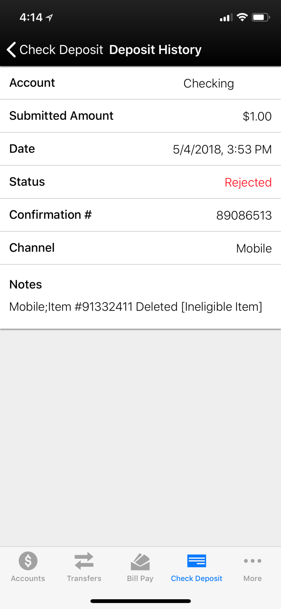 Rejected